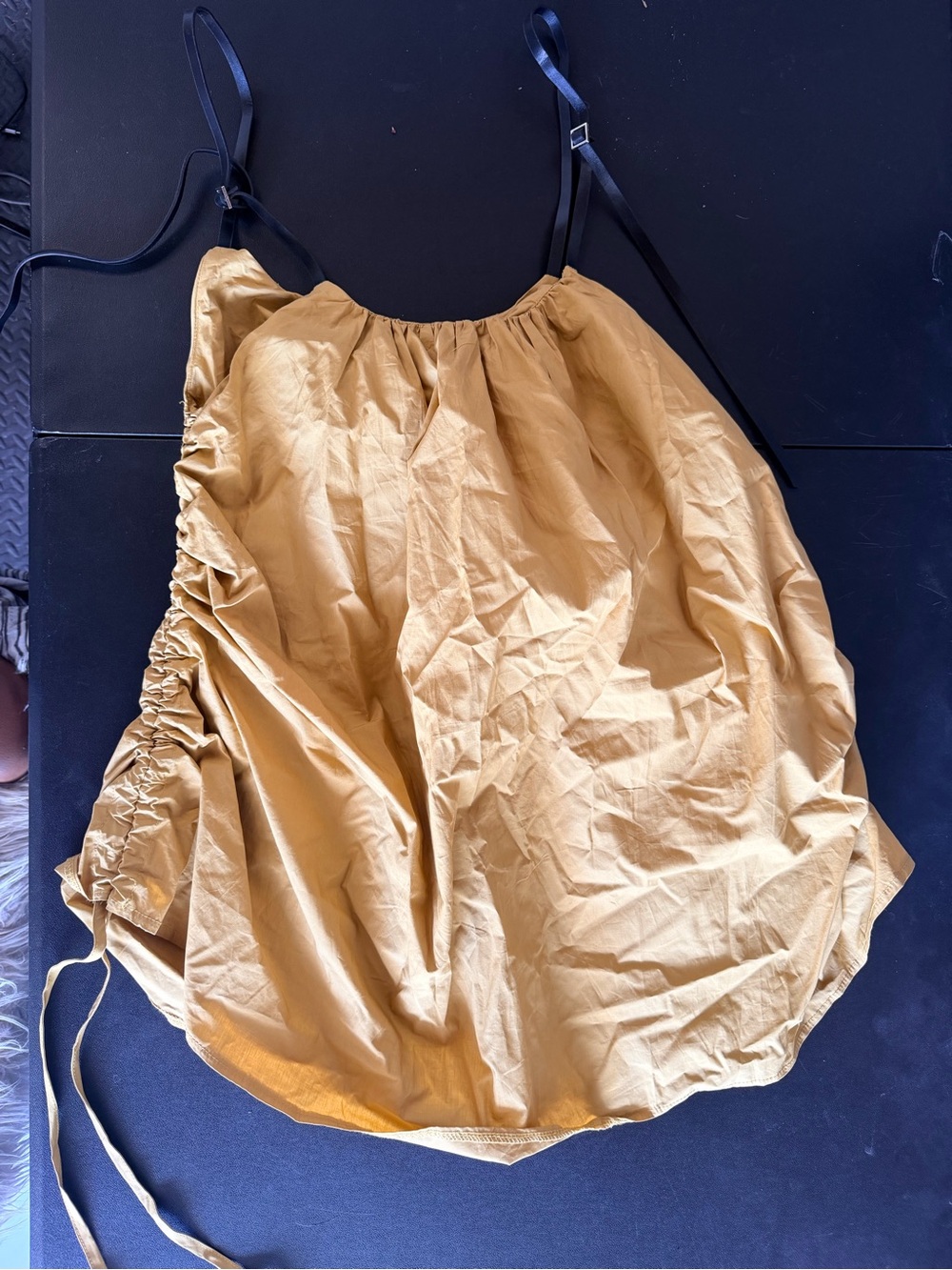 Mustard Drawstring A-Line Women’s Skirt
